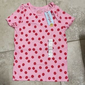 Cat & Jack Pink and Red Short Sleeve Tee